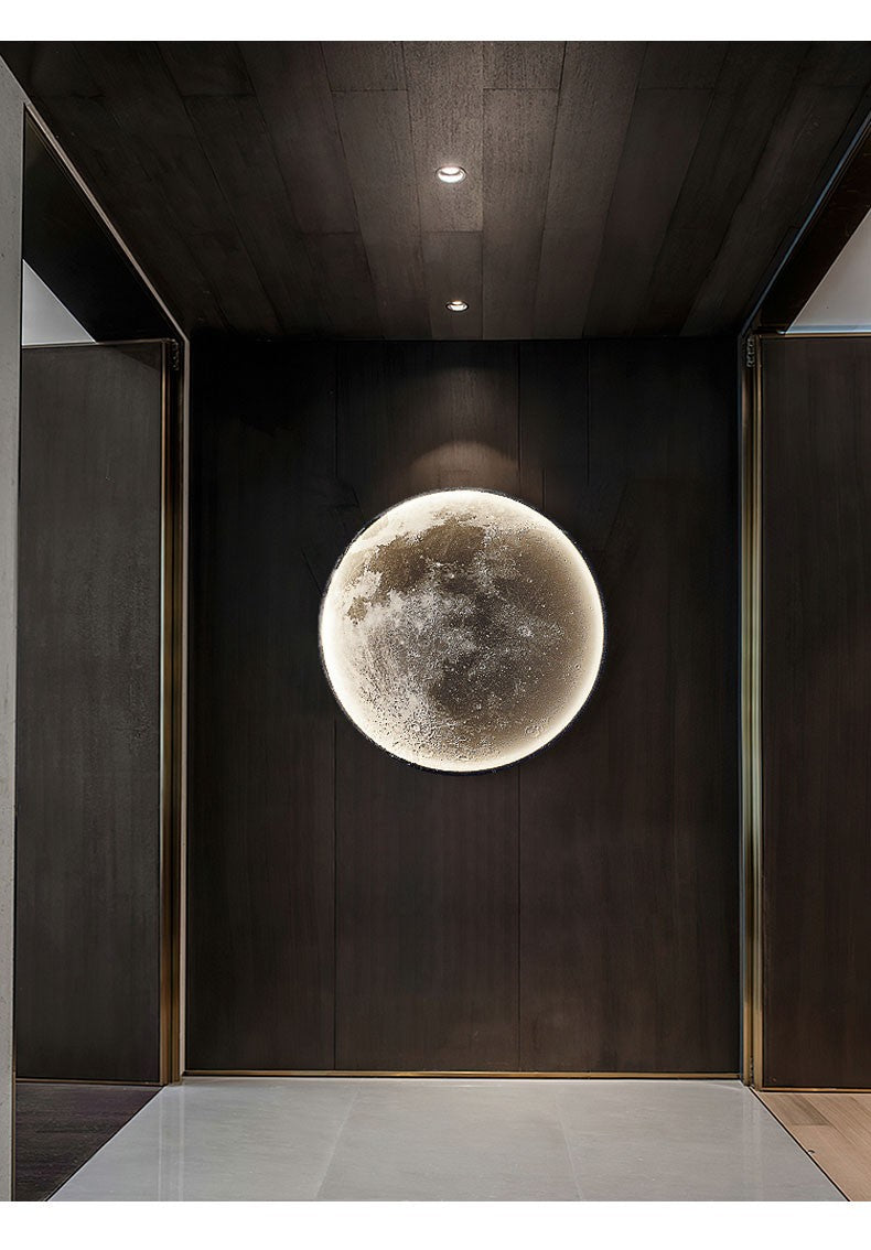 Moon Wall Lamp Living Room Background Wall Ceiling Lamp Art Bedroom Ceiling Lamp Imitating the Moon Surface Decorative Lamp