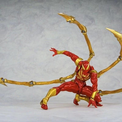 Bonecos de 15cm do filme da Marvel Comics, Homem-Aranha de Ferro articulado, Estátua de boneco de ação, Brinquedos colecionáveis de presente