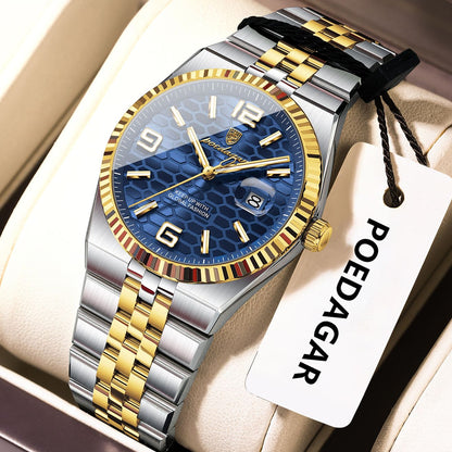 POEDAGAR Elegant Women's Watches High Quality Luxury Watch For Ladies Luminous Waterproof Date Women Quartz WristWatch Reloj+Box