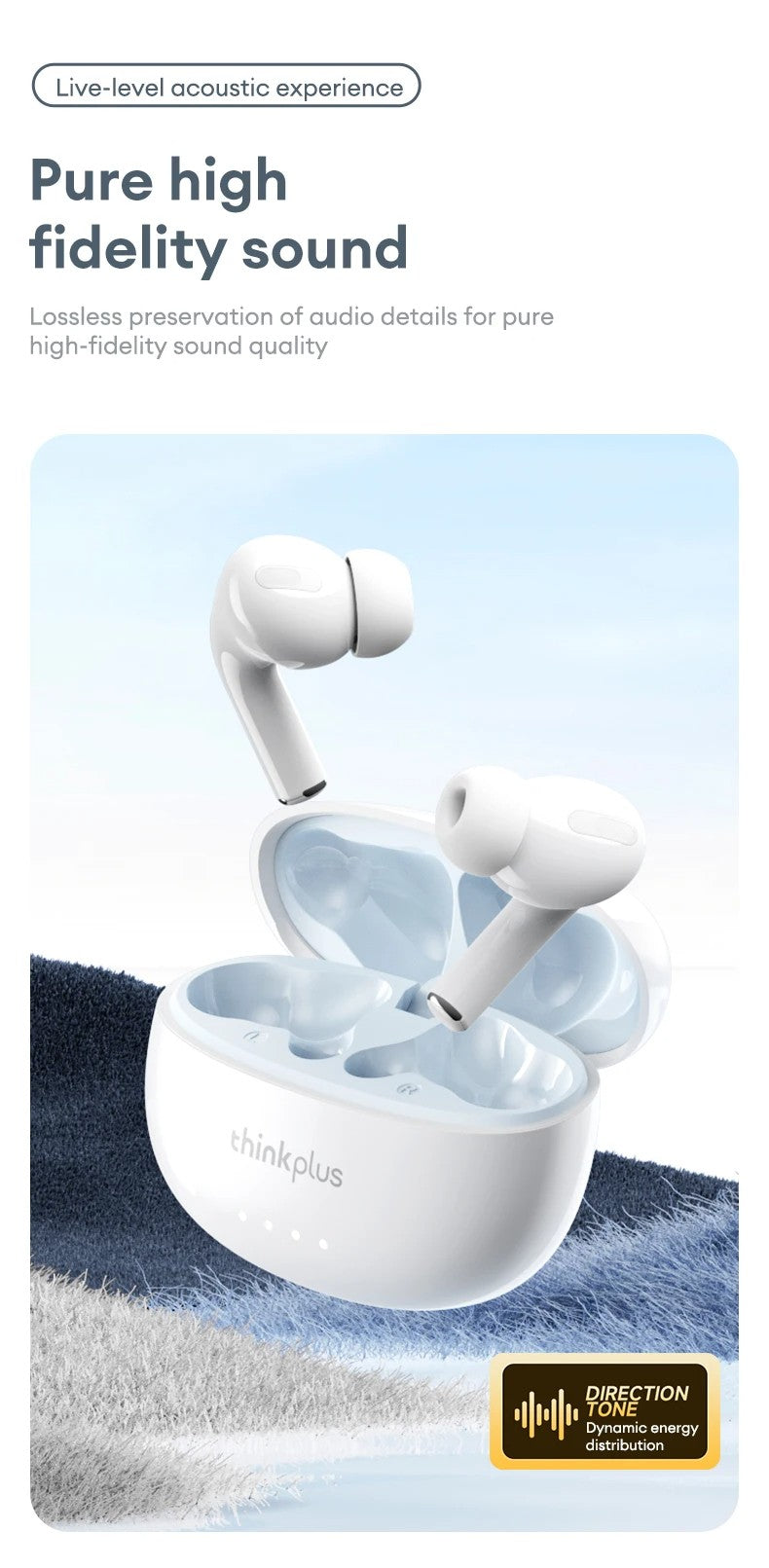 Lenovo LP5 TWS Bluetooth Earphone 9D Stereo HiFi Sports Waterproof Wireless Earbuds for iPhone 13 Xiaomi Bluetooth Headphones