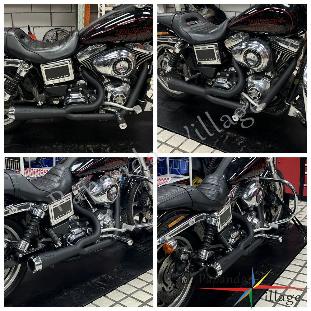 Motorcycle Full Exhaust Pipe Exhausts System Mufflers For Harley Dyna Wide Super Glide Fat Street Bob Low Rider FXDF 2006-2017