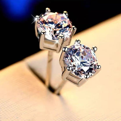 Brincos Pendentes de Moissanite de Dez Quilates para Mulheres, Joia Elegante com Corte Hexagonal, Presente de Luxo para Aniversário e Festas