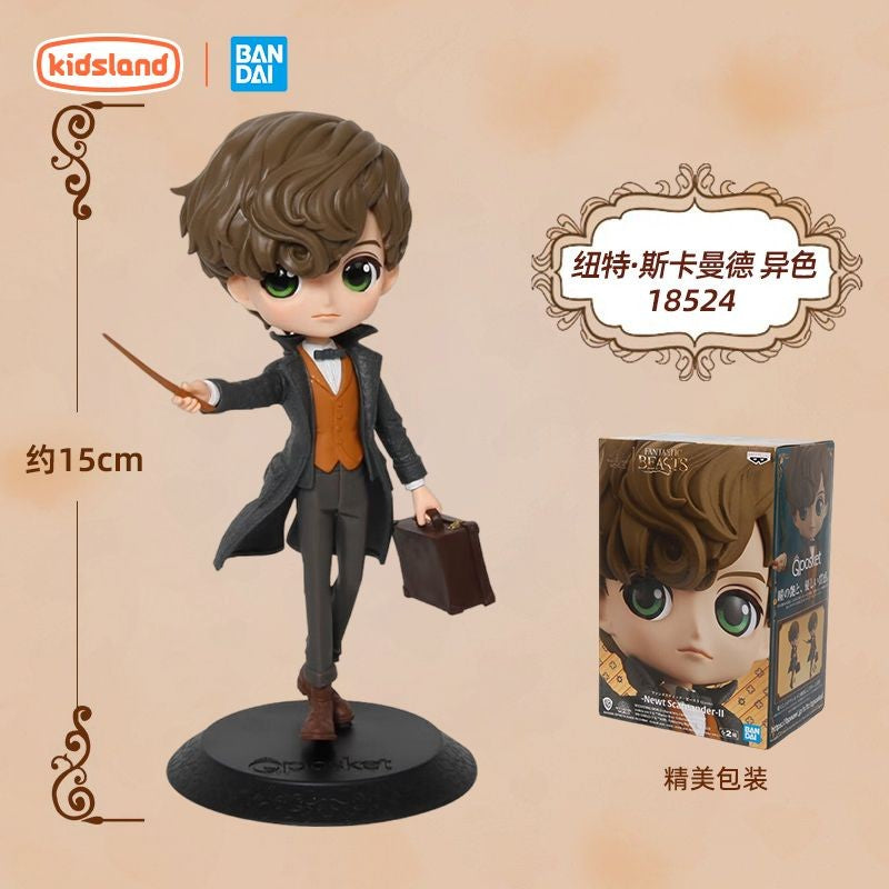 14cm Original Bandai Q Posket Harry Potter Series Versão Personagem Draco Malfoy Hermione Action Figure Anime Colecionável Bonecas Infantis
