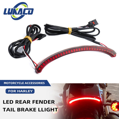 Para Harley Softail Fat Bob FXFBS 114 FXFB 2018-2022 Luz Traseira de Para-lama de LED de Motocicleta Luz de Freio Pisca-alerta Luz de Circulação Peças