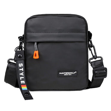 Simple Mini Men Crossbody Bag For Phone Side Bag Casual Waterproof PU Leather Shoulder Bag Business Small Messenger Sling Bags