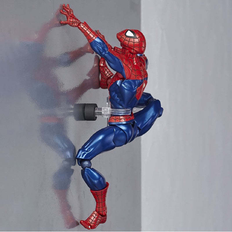 Revoltech Spiderman Figura Amazing Yamaguchi No.002 Homem-Aranha Boneco de Ação Modelo de Coleção Peter Parker Figuras Articuladas Brinquedos