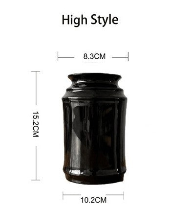 Japanese-Style Ceramic Utensil Holder - Multi-Purpose Kitchen Storage Jar for Chopsticks & Cutlery, Modern Dining Organizer