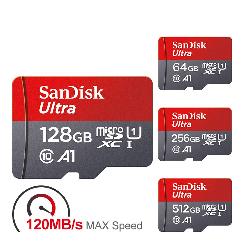 Cartão Micro SD Ultra 128GB 32GB 64GB 256GB 512GB A1 Cartão Micro SD Cartão de Memória Flash TF Classe 10 para Celular