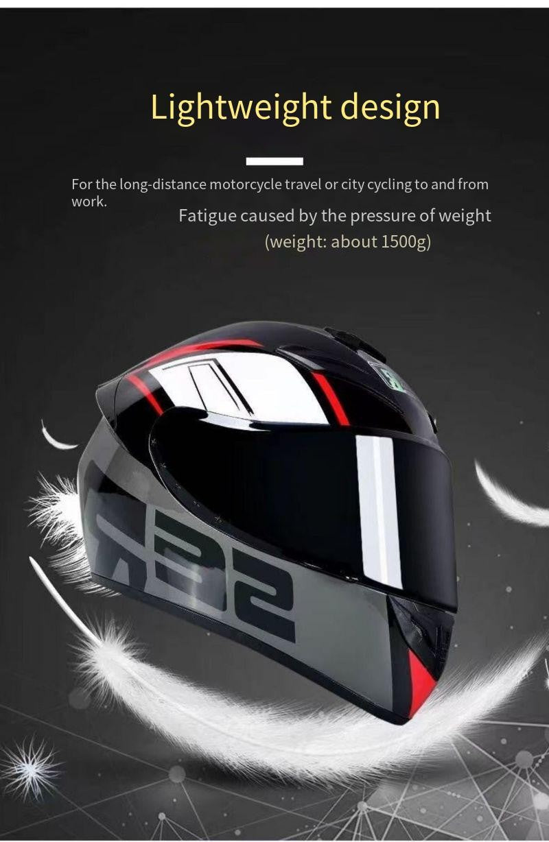 Capacete de Motocicleta Fechado com Bluetooth – Anti-Embaçante, Cobertura Total, Unissex (Homens e Mulheres)