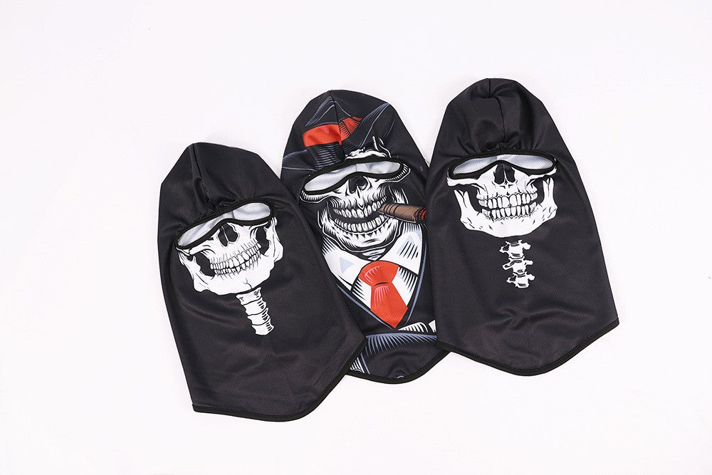 Quick-Dry Skull Face Mask - Breathable Sun Protection for Cycling & Outdoor Sports