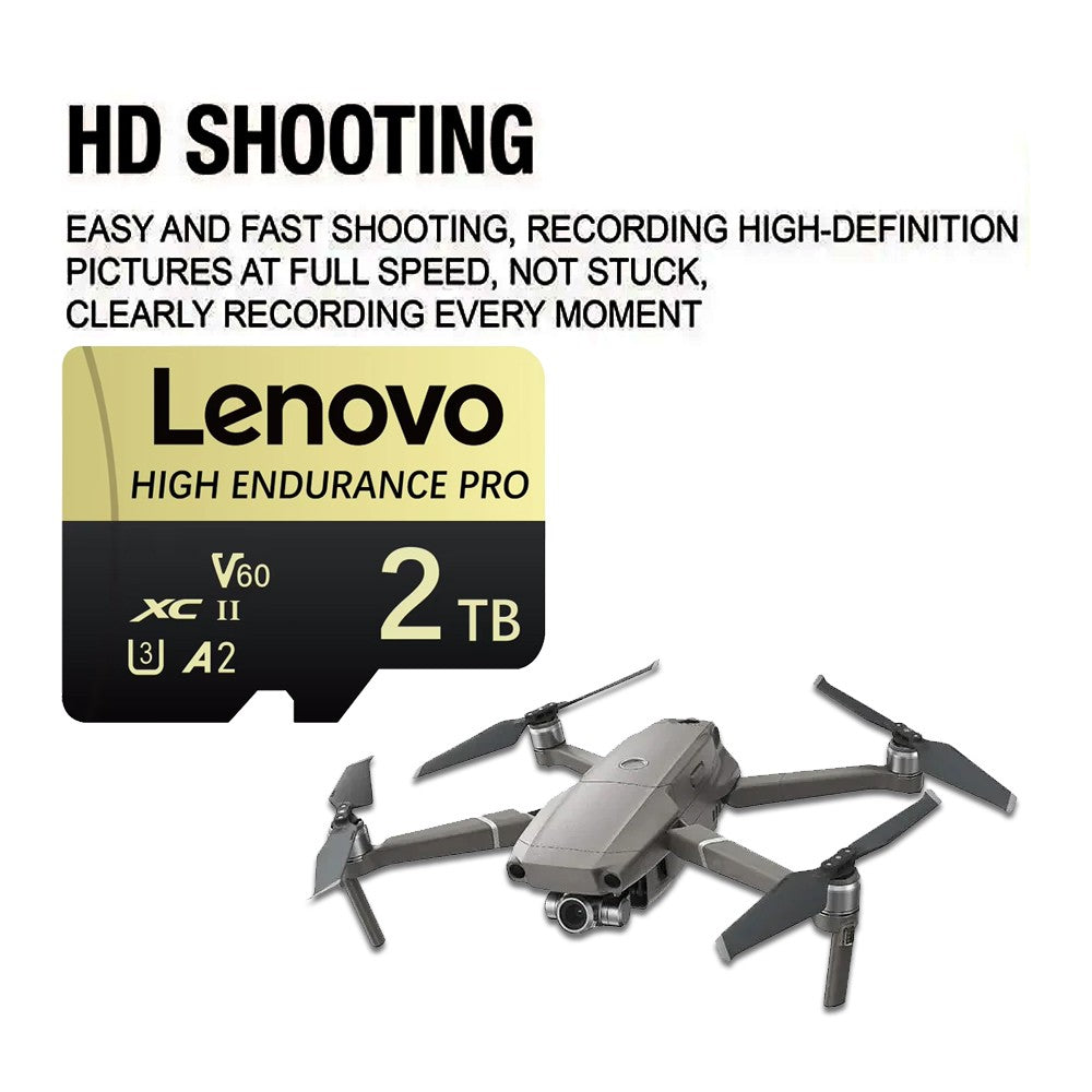 Cartão de Memória SD Mini Micro TF Lenovo 512 GB 256 GB 2 TB 1 TB de Alta Velocidade Cartão De Memória 128 GB para Armazenamento de Arquivos Câmera de Telefone