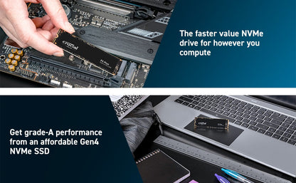 Crucial P3 Plus 1TB 2TB PCIe Gen4 NVMe M.2 SSD Interno (Pacote OEM) & Crucial NVME 2280 P310 1TB SSD & Crucial T500 1TB