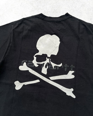 American High Street Fashion Clothing Street Hip-hop Retro Skull Fashionable Loose T-shirt Men Harajuku Y2K Casual Short Sleeves