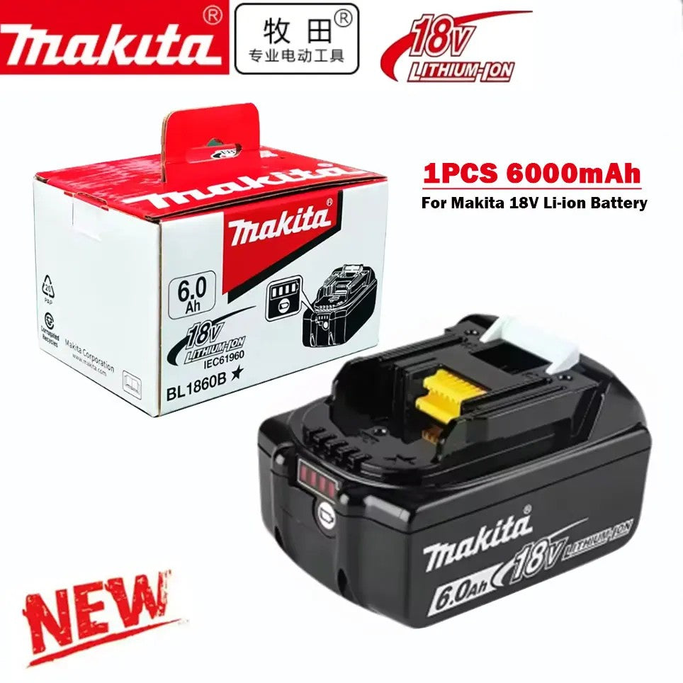 Bateria Original Genuína Makita 6Ah 6000mAh 18V Makita BL1860 BL1850B BL1850 BL1840 BL1830B bateria de lítio recarregável makita