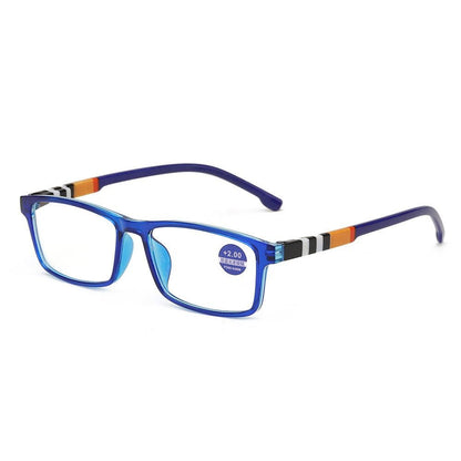 Óculos de Leitura Masculino Feminino Esportivo Antiluz Azul Armação TR90 Preta Vermelha Óculos Para Presbiopia +100 a +400