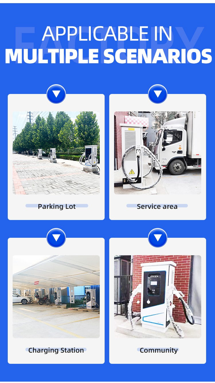 120kw  100kw 220v Floor Mounted DC New Energy EV Solar Fast Pile  Modern Auto Rapid Charging Station for Electric Car