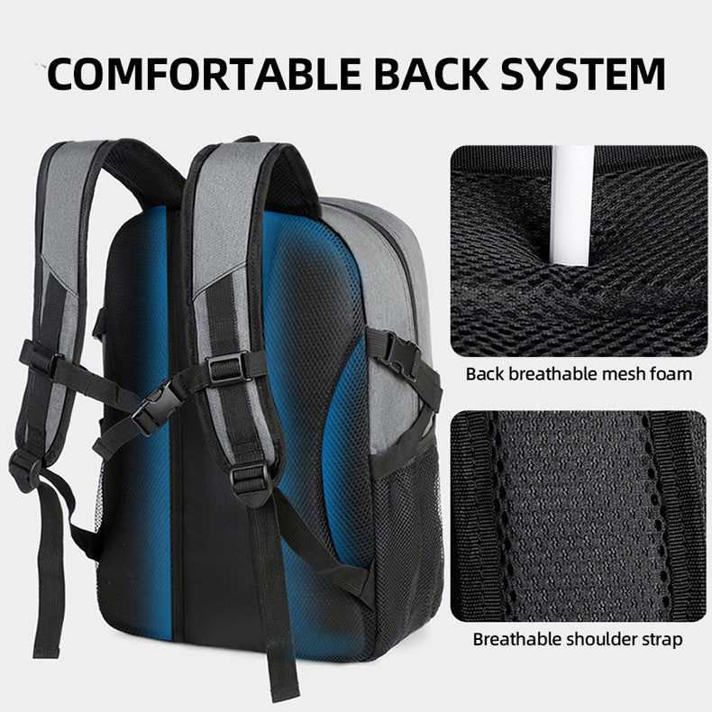 Mochila Esportiva de Basquete para Deslocamento Caminhada Trekking Acampamento com Bolso para Calçados, Viagem ao Ar Livre, Futebol, Academia, Mochila Escolar