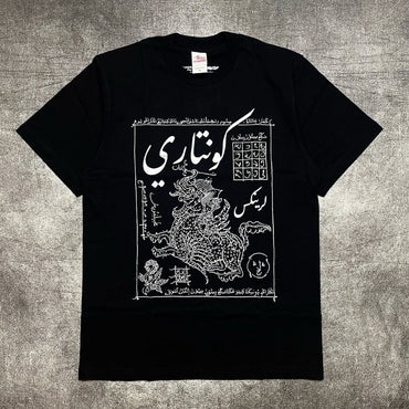 Y2K Harajuku Retro Personalized Pattern Design Casual Loose Cotton T-shirt Men Street Hip-hop Fashion Oversized Top Women