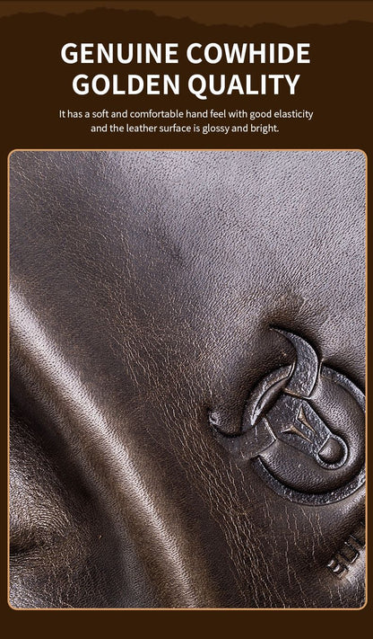 BULLCAPTAIN Genuine Leather Men's Crossbody Bag Large Capacity Casual Multifunctional Handbag A Fashion Business Briefcase