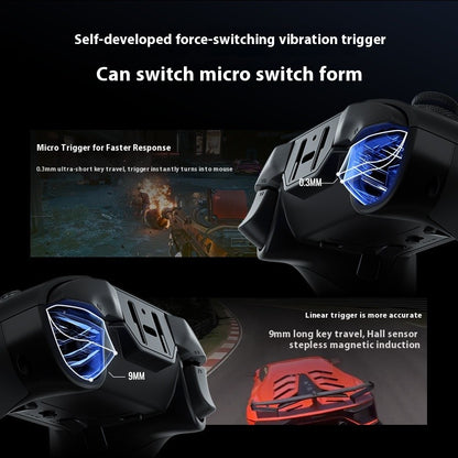 Flydigi Vader4 PRO Wireless Gaming Controller 1000Hz Force Switch Trigger RGB Real Vibration Elite APEX 4 Gamepad for PC Switch2