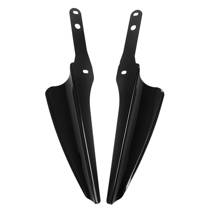 Corta-vento cromado/preto para motocicleta defletor dianteiro para Harley Touring Road King Street Glide CVO 1995-2021