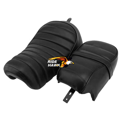 Assento de Motorista de Moto Assento Traseiro de Passageiro Pillion Preto Conjunto de Assento Sporster para Harley Sportster Iron 883 XL883N 2016-2022