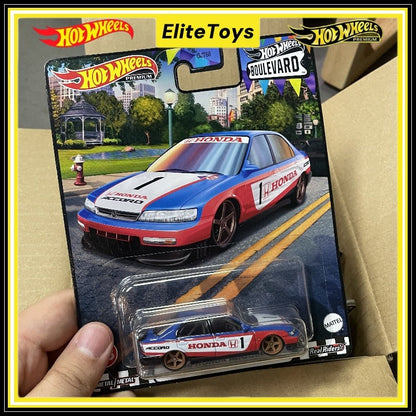 Genuine Hot Wheels Premium Cars Boulevard 96 HONDA ACCORD 1:64 Modelo de Carro Diecast Veículo de Liga Brinquedos Colecionáveis Presente para Meninos