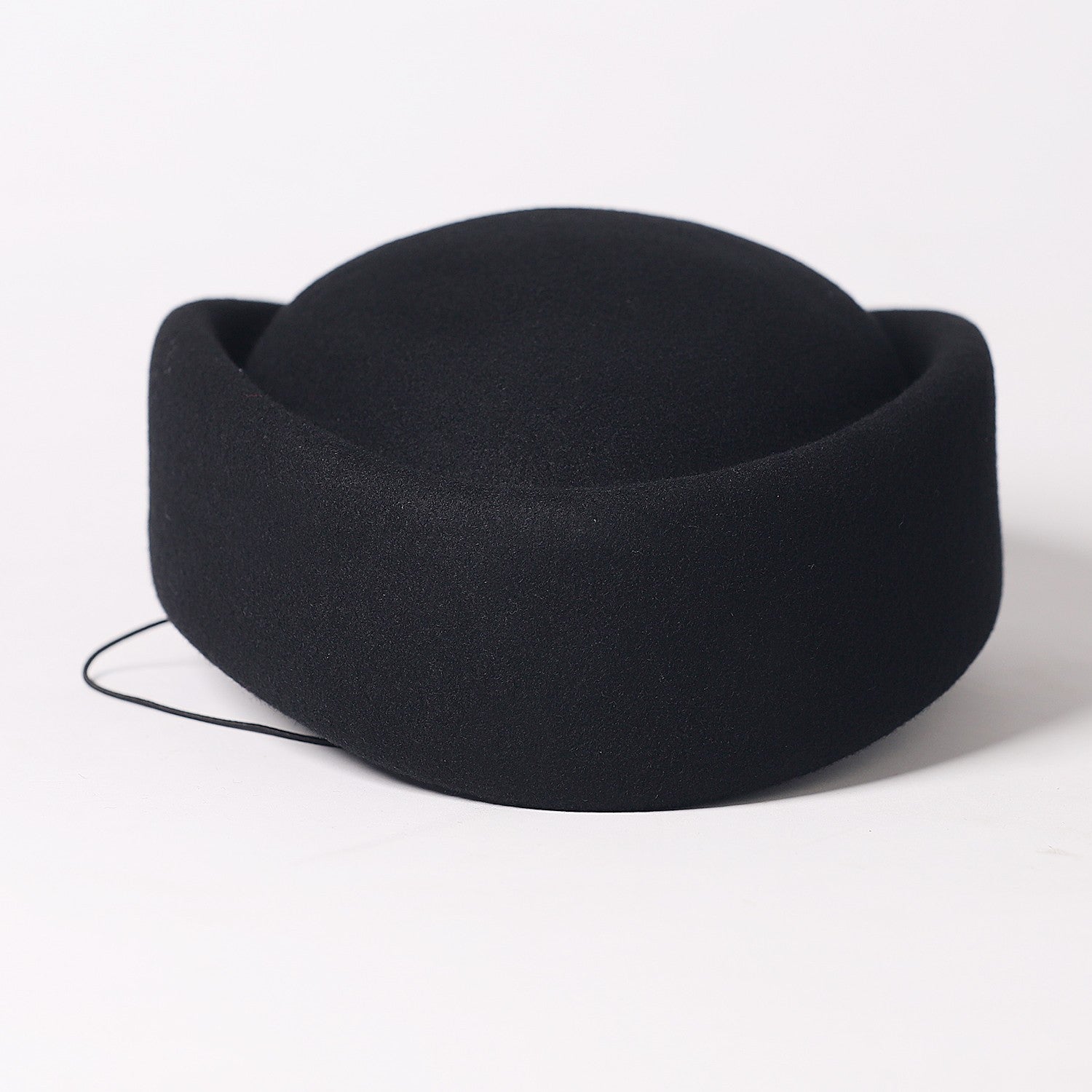 FS Vintage Winter Wool Pillbox Hats Black White Church Hat For Women Elegant Formal Tea Party Wedding Bride Cap Chapeau Femme
