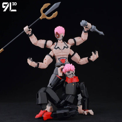 ?9L3D Lucky13 Gojo Sukuna Jujutsu Fushiguro Toji Gojo Satoru Action Figure Dummy13 T13 Multi-Jointed Collectible Toys Titan13