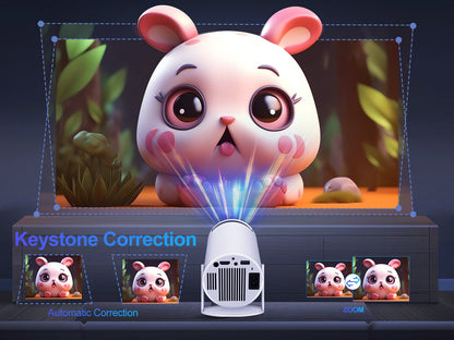 Projetor Magcubic HY300 Pro 200 ANSI Nativo 720P Espelhamento de Tela Sem Fio Sistema WiFi de Banda Dupla Hi-chip A3100 para Home Theater