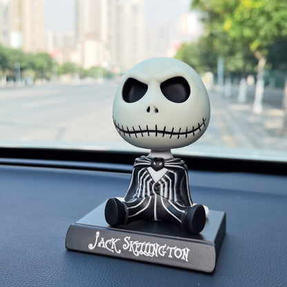 3 Styles Disney The Nightmare Before Christmas Jack Bobble Head Doll PVC Action Figure Collectible Model Toy Give Children Gifts