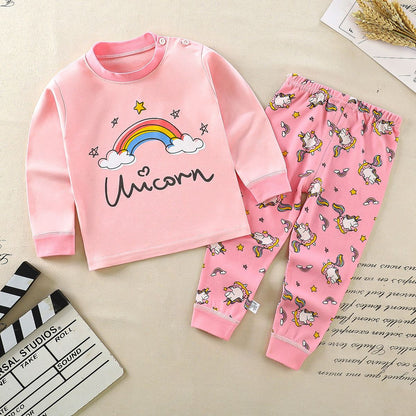 Cute Minnie Little Girl's Set 2024 Children's Cartoon baby girls clothes Spring Baby boys clothes Toddler Print kids clothes Set