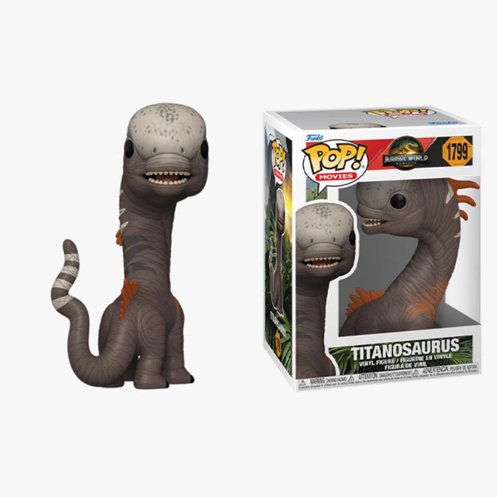 Funko Pop Jurassic World Rebirth Model Titanosaurus#1799 Boneco de Ação Carnotaurus#1804 Boneco Diabloceratops#1803 Ornamento de Brinquedo