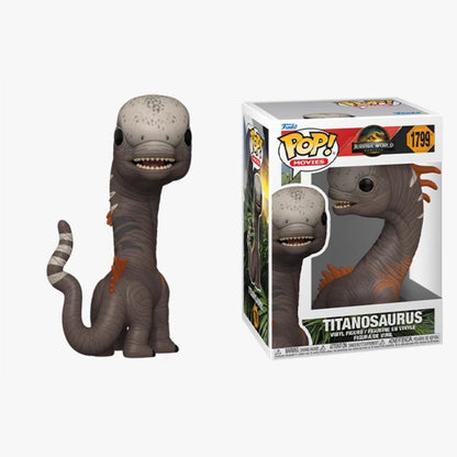 Funko Pop Jurassic World Rebirth Model Titanosaurus#1799 Boneco de Ação Carnotaurus#1804 Boneco Diabloceratops#1803 Ornamento de Brinquedo