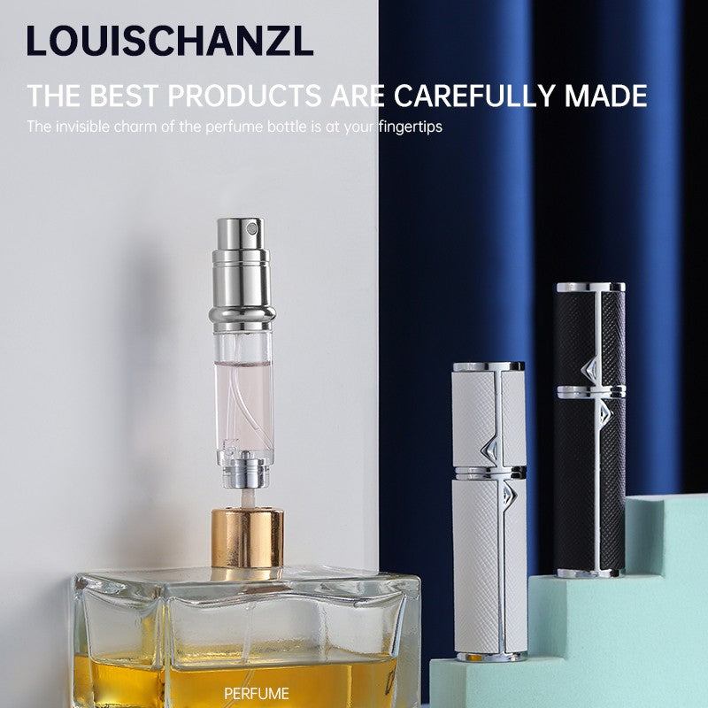 Louischanzl Premium PU leather Sprayer Suitable for Boarding Tight Sealing Travel Perfume Spray 5ml Perfume Atomizer  Bottle