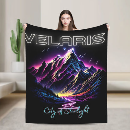 Manta Macia de Viagem Velaris Cidade da Luz Cobertor de Cama Flannel Colcha para Sofá Cadeira Cama Capa Engraçada de Sofá-Cama
