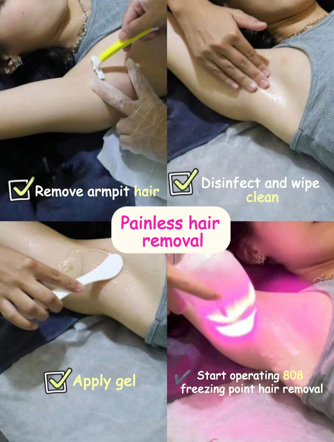 808nm Ice platinum Laser Diode Hair Removal Machine Permanent Best Painless Skin Care Device 3 Wavelength 808 1064 755nm