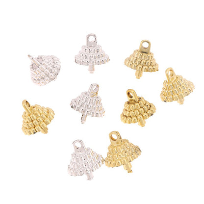 50/100pcs Creative Accessory Christmas Parts Pendant Set Balls Charms Pendants Caps Decoration Holder Sphere Stand Replacement