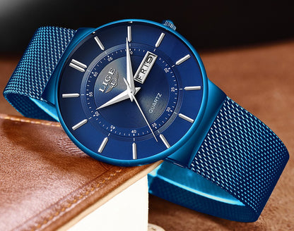 LIGE Quartz Stainless Steel Women Wristwatch Retro Hot Style Great Japanese Movement Quality Fashion Waterproof Watch for Women