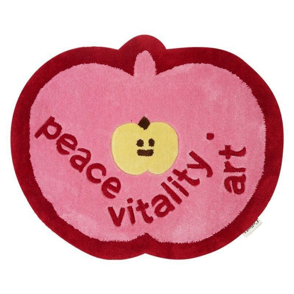 VIAMA Christmas Faux Cashmere Rug - Unique Shape Soft Non-Slip Bathroom Mat for Bedroom & Holiday Home Decor