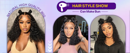 Peruca Bob Curta Sem Cola 250 Densidade 10 Polegadas Onda Profunda Perucas Bob Front Lace Cabelo Humano 5x5 Peruca Bob Sem Cola Cabelo Humano Pronta Para Usar