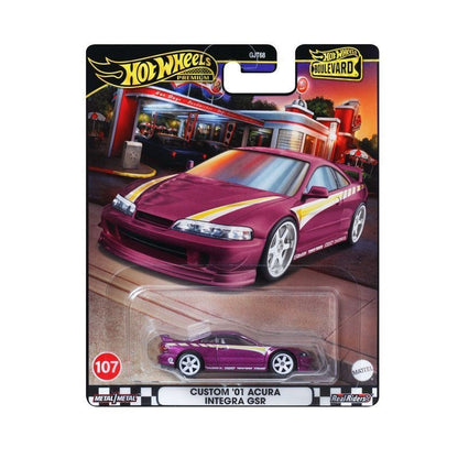 Hot Wheels Originais GJT68 Boulevard Série Veículo Diecast Carroceria de Liga Mitsubishi Customizado Carros de Coleção Modelo Surpresa Em Estoque
