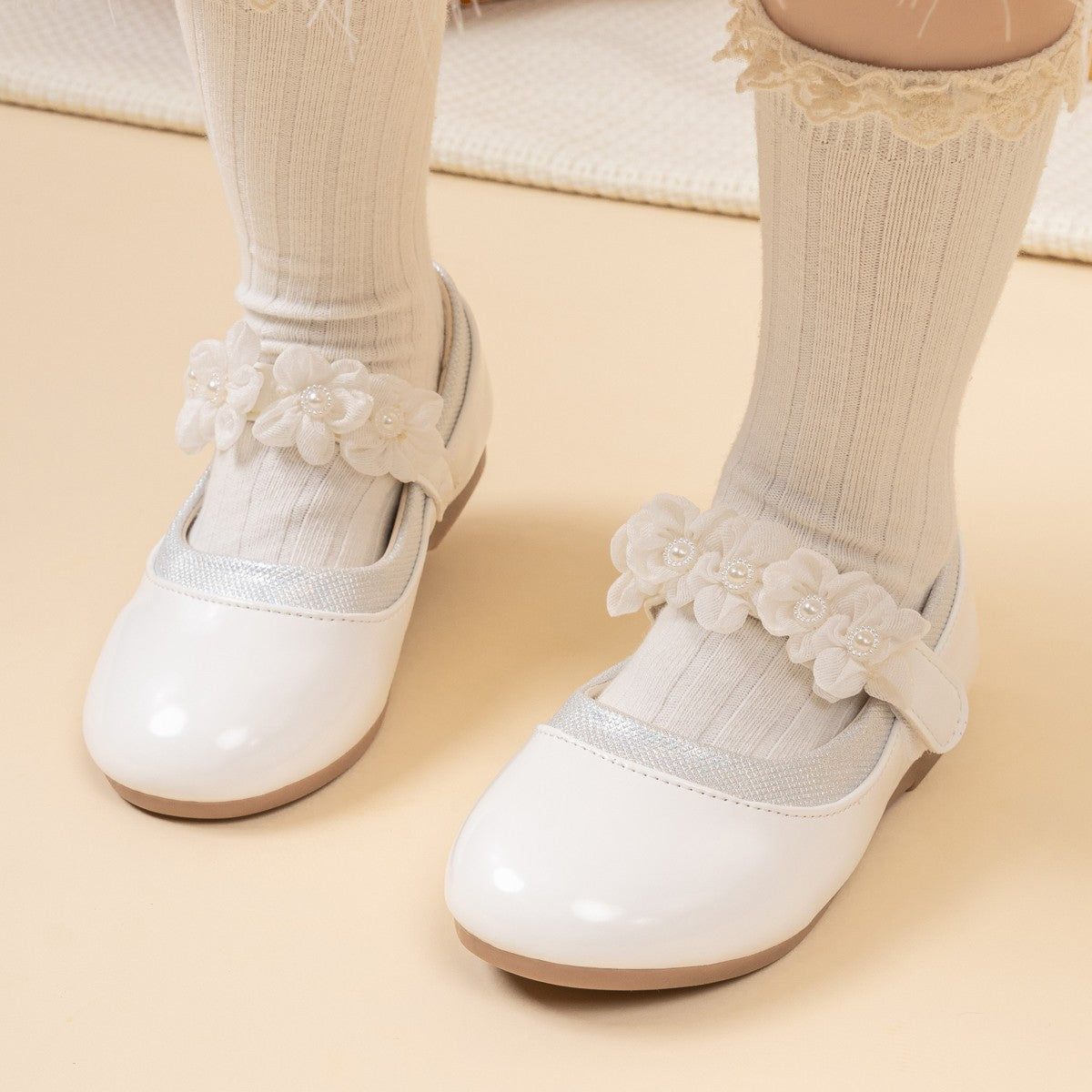 Fashion Children's Flat Shoes Non-slip PU Leather Shoes 3-colors Comfortable Wear-resistant All-season Mary Jane Princess Shoes