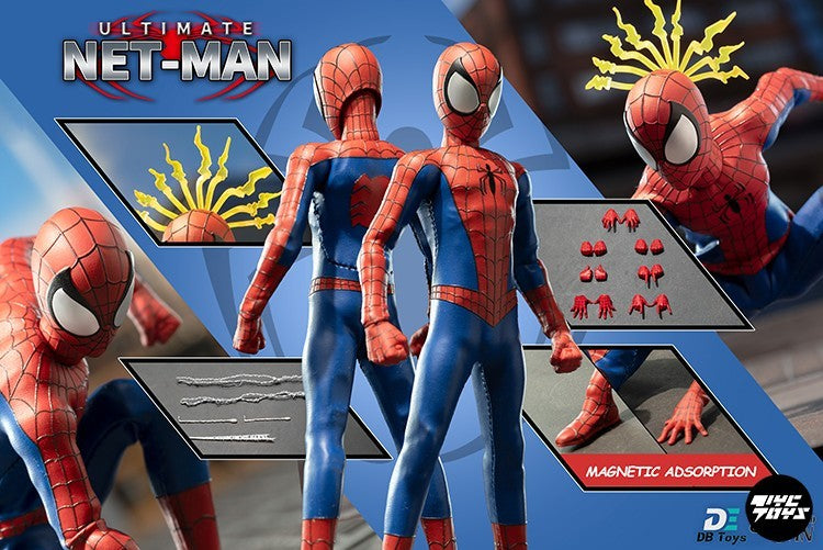 1/12 Scale Male Soldier Ultimate Netman Red /Black Spider Hero Full Set 6-inches Action Figure Model Doll Gifts Collecion