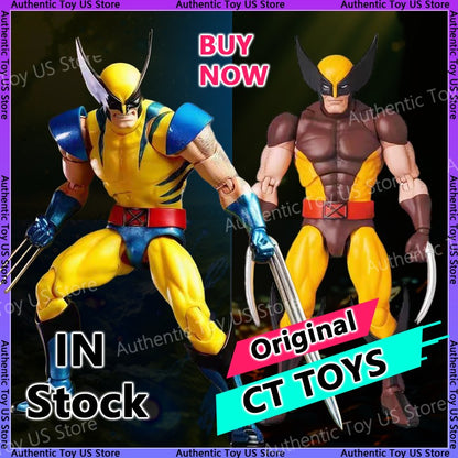 In Stock Ct Toys Wolverine Mafex 096 Figure 138 Brown Comic Ver X-Men Anime Action Figure Figurine Model Customized Gifts Toys