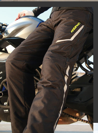 AMU Motorcycle Quick Take Off Waterproof Windproof Thermal Protective Pants Gor Men And Women