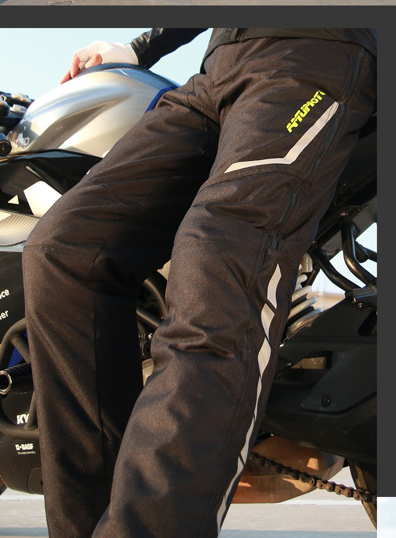 AMU Motorcycle Quick Take Off Waterproof Windproof Thermal Protective Pants Gor Men And Women