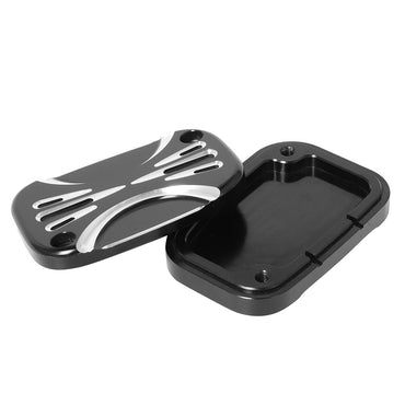 Motorcycle CNC Brake Reservoir Master Cylinder Cover F&R For Harley Touring Road King Street Electra Glide Ultra V-Rod Night Rod