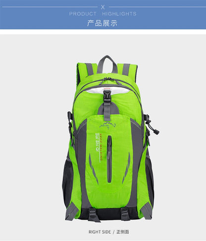 New Camping Backpack 40 Liters Large Capacity Travel Canvas Bag Outdoor Mountaineering Hiking Travel Bag