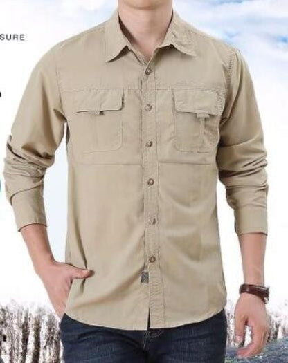 Mens Military Shirt ,Work Cargo Shirts ?Tactical Breathable Quick-Drying Tops